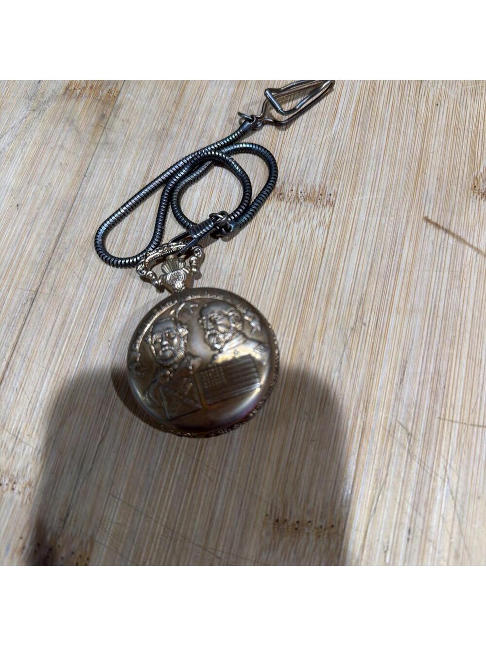 Vintage Luxury Antimagnetic Pocket Watch with Chain – Civil War Era *
